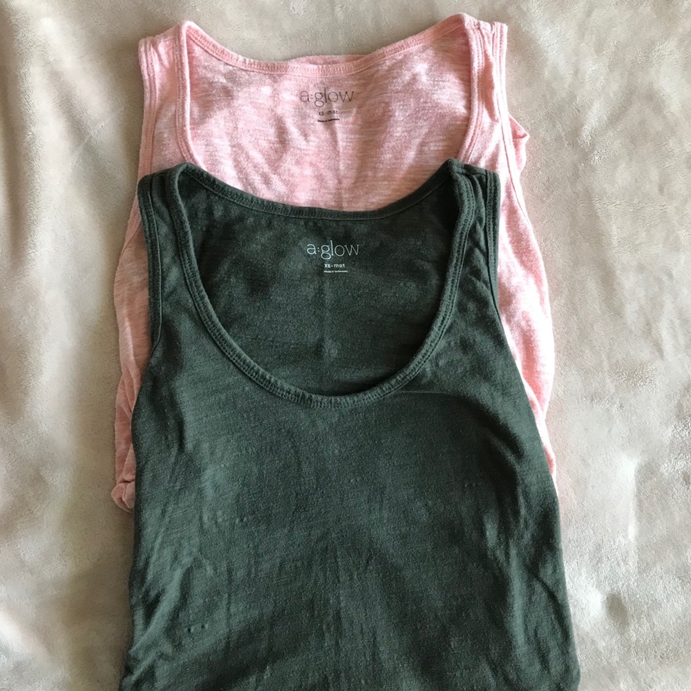 A Glow- Maternity shirred Tank Top Bundle